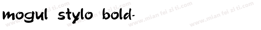 mogul stylo bold字体转换